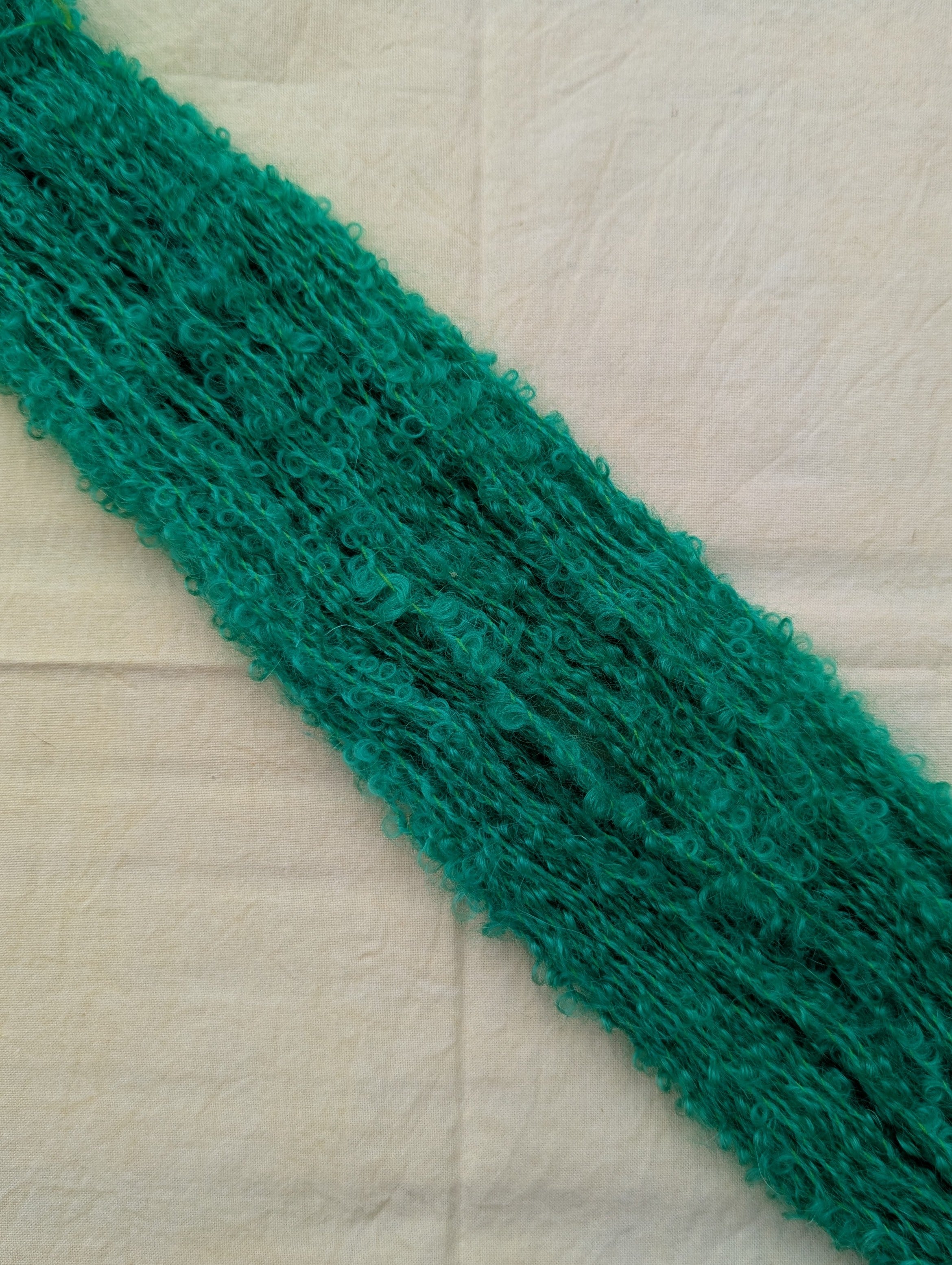 Toxic Leaf Mohair Loop  ⋆˚࿔ hand dyed yarn