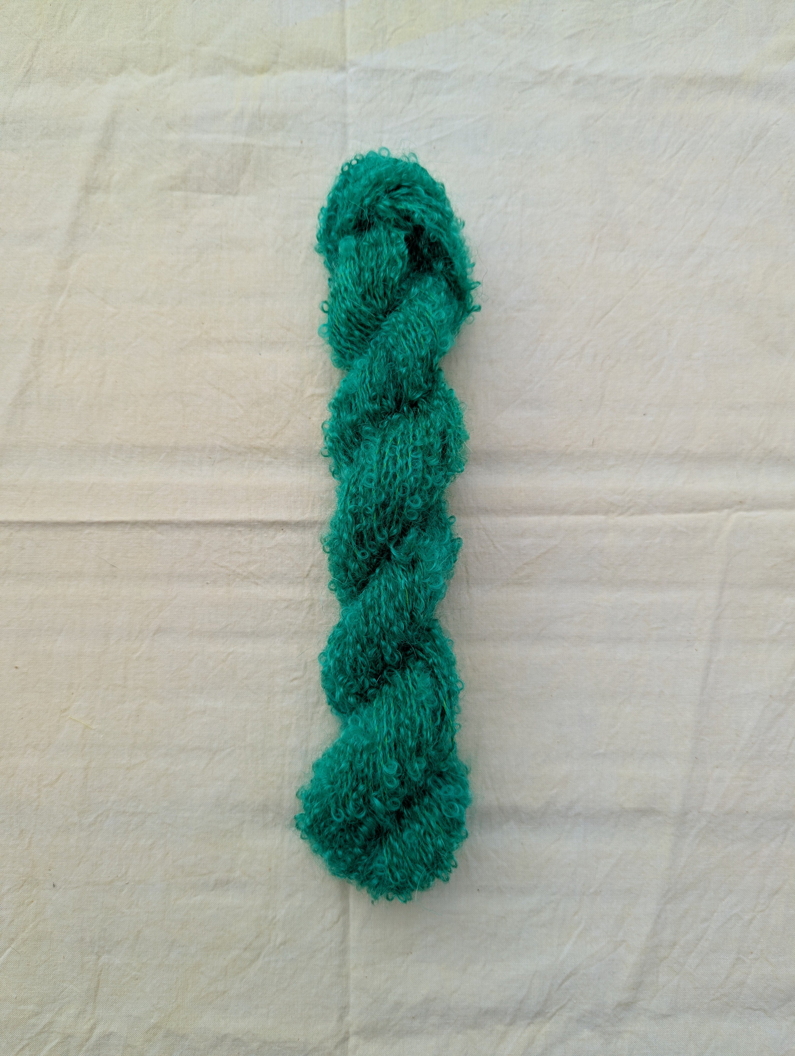 Toxic Leaf Mohair Loop  ⋆˚࿔ hand dyed yarn
