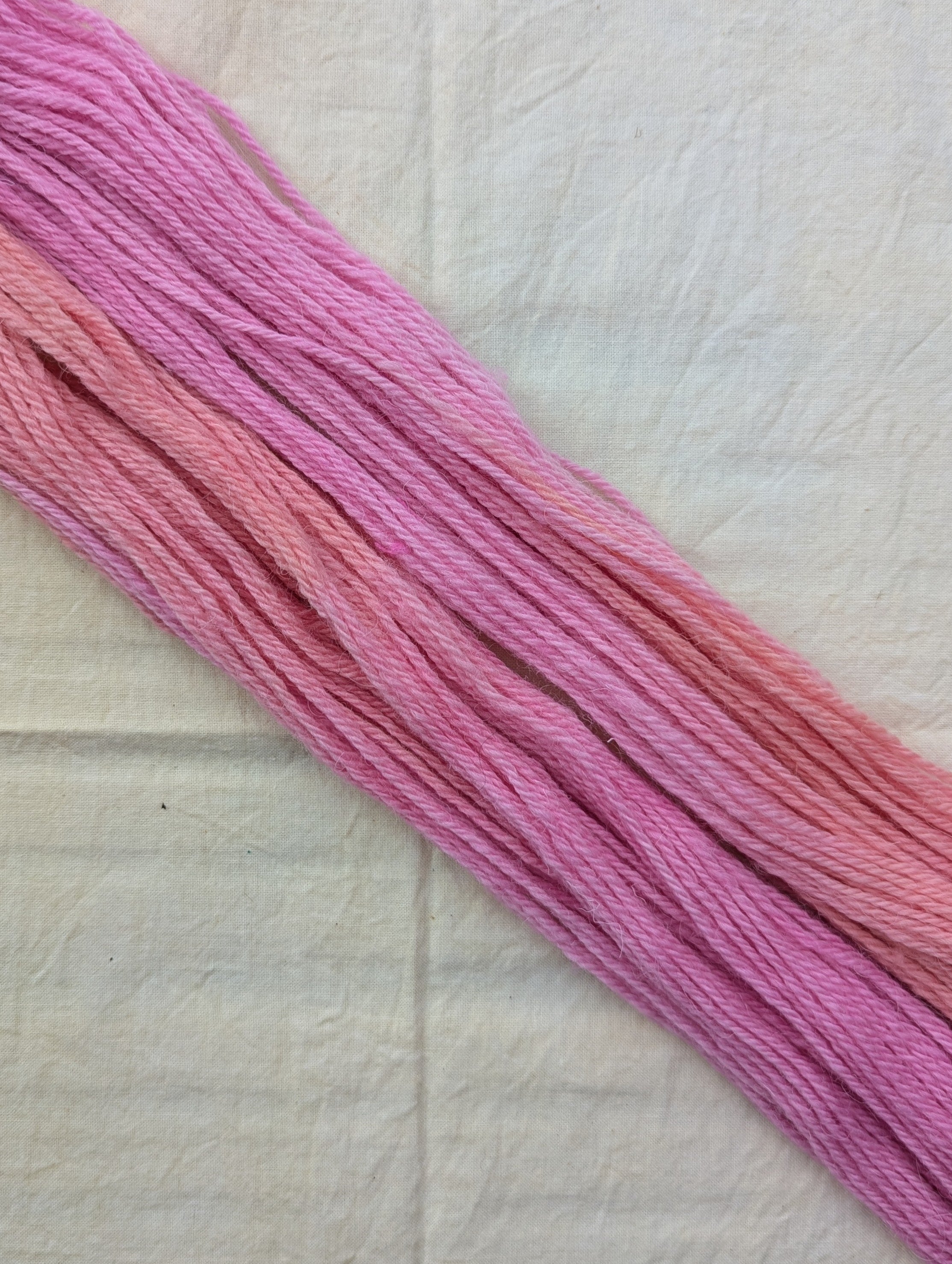 Pink  ⋆˚࿔ hand dyed yarn