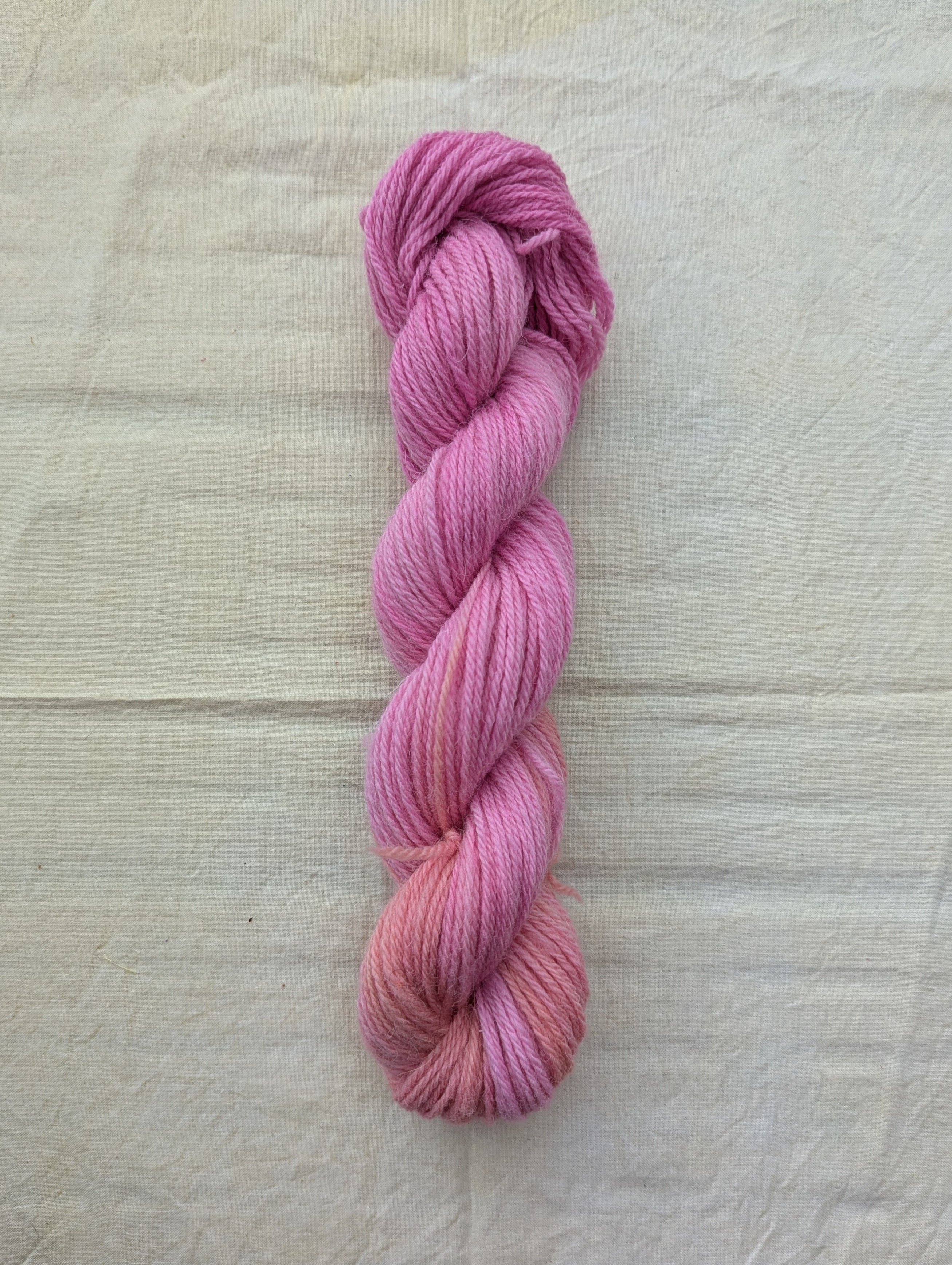Pink  ⋆˚࿔ hand dyed yarn
