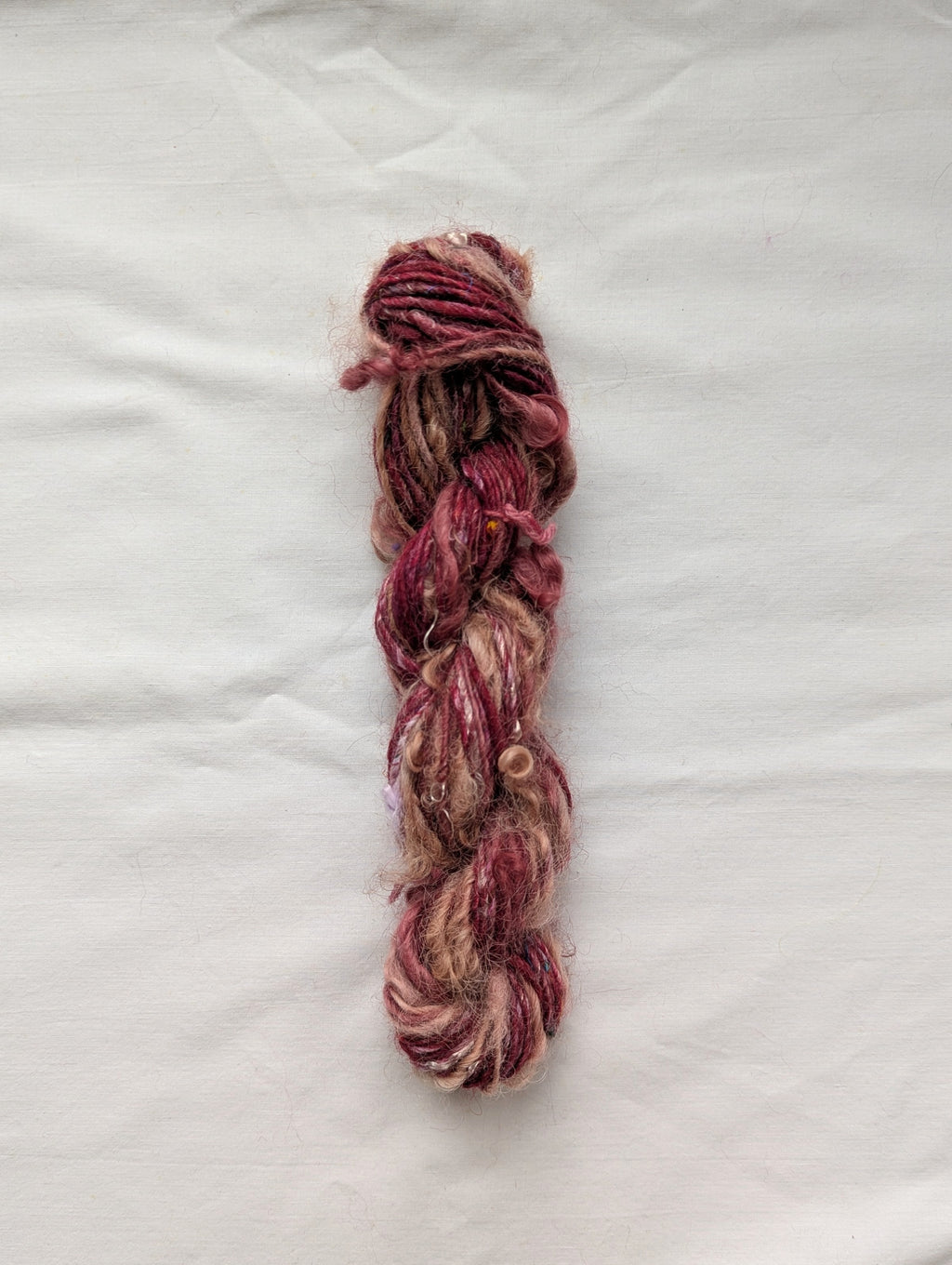 Burgundy ⋆｡°✩ handspun yarn