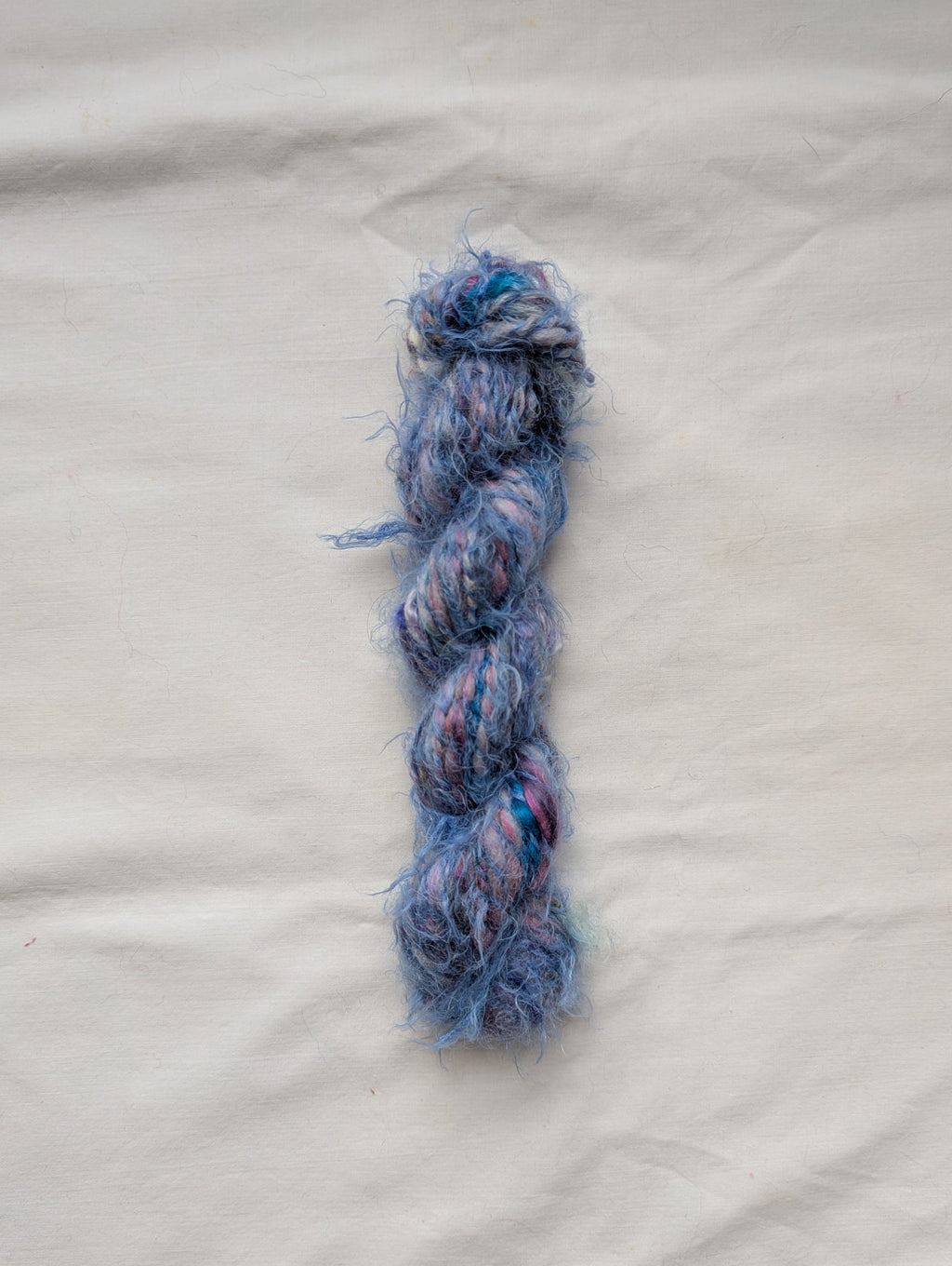 Blue Fluff ⋆｡°✩ handspun yarn