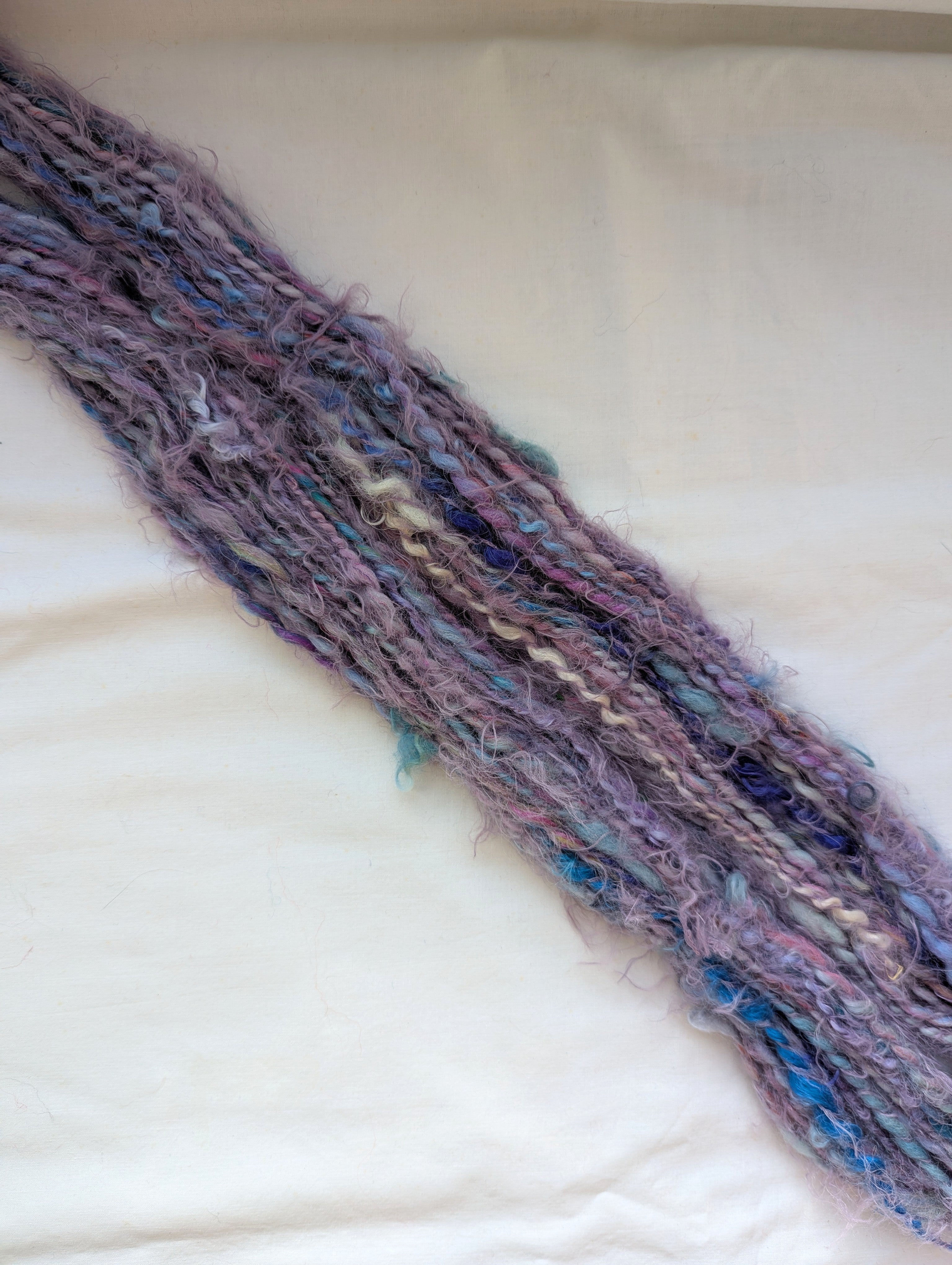 Lilac Fluff ⋆｡°✩ handspun yarn