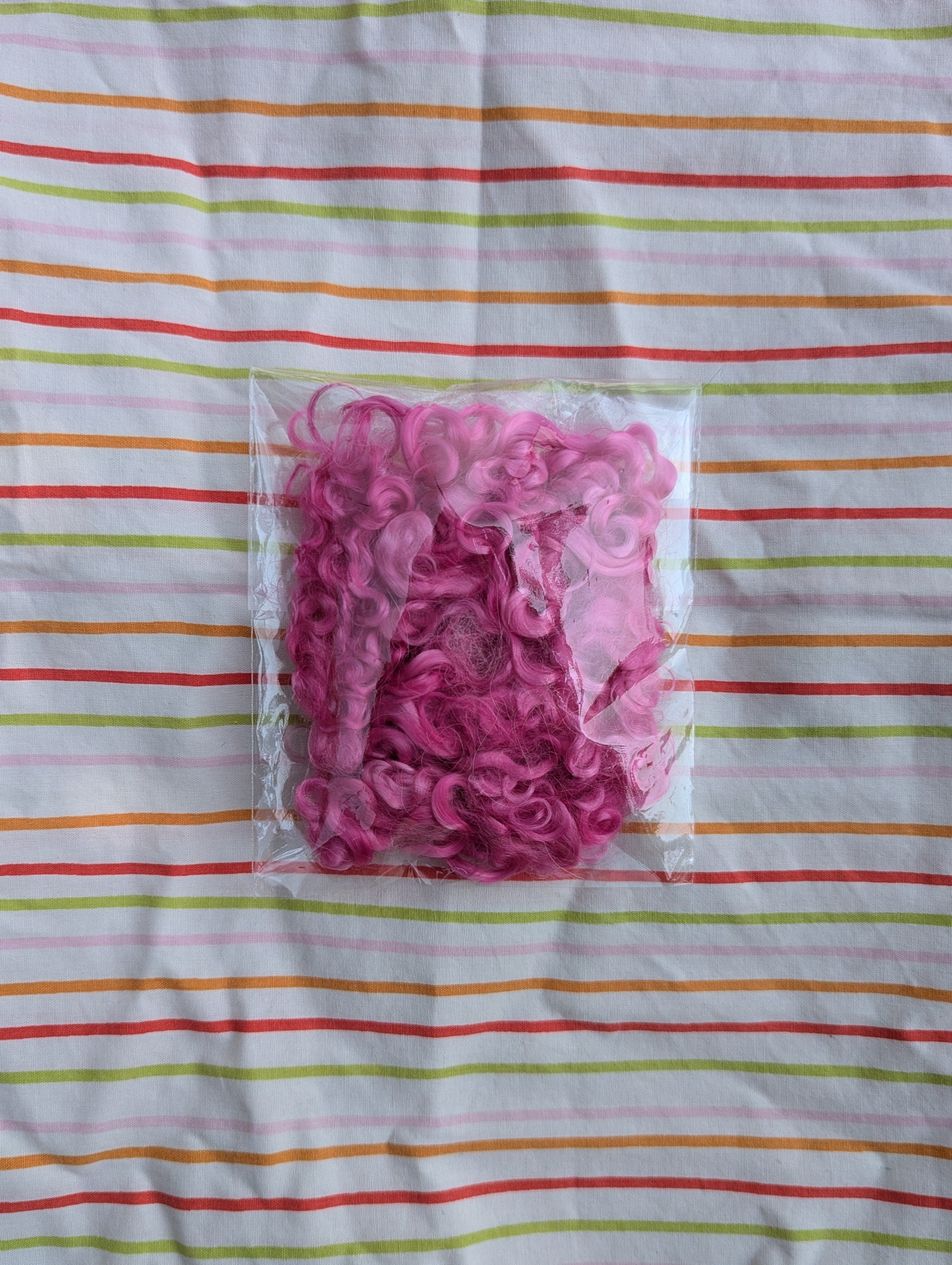 Pink Mohair Locks ❀࿐