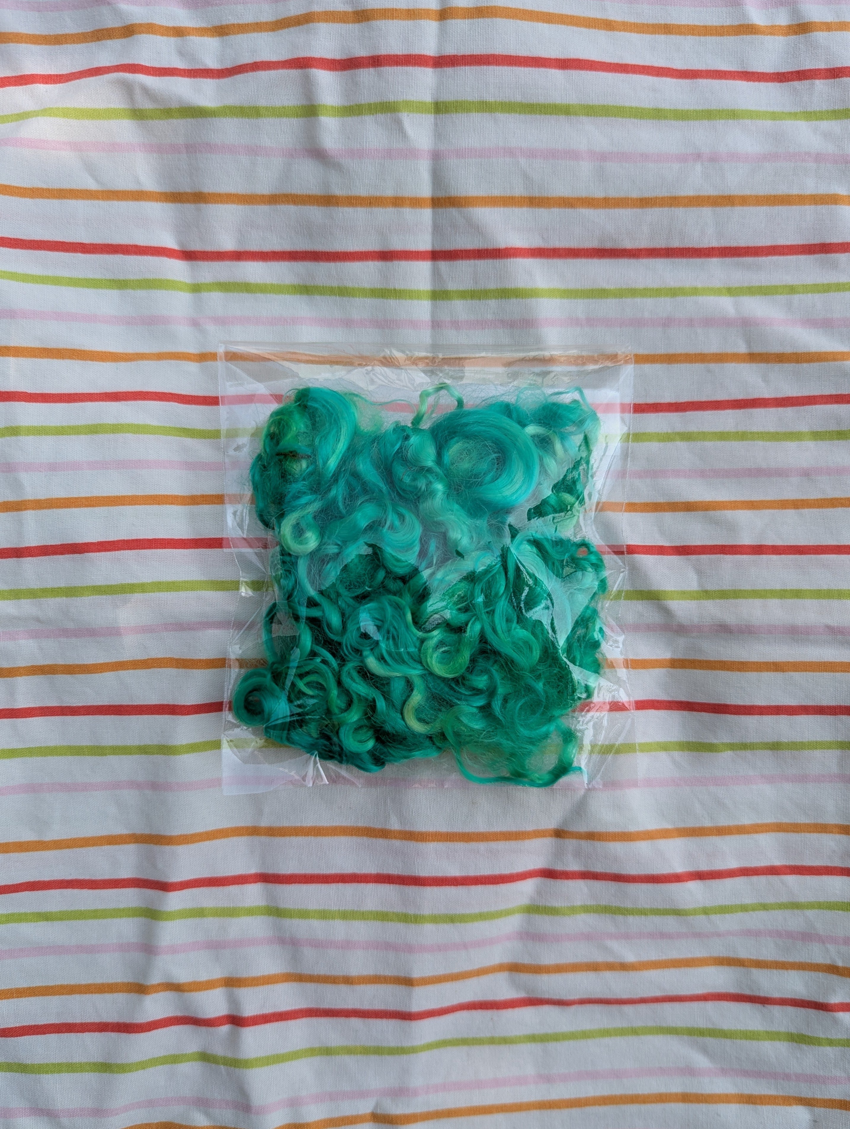 Toxic Green Mohair Locks ❀࿐