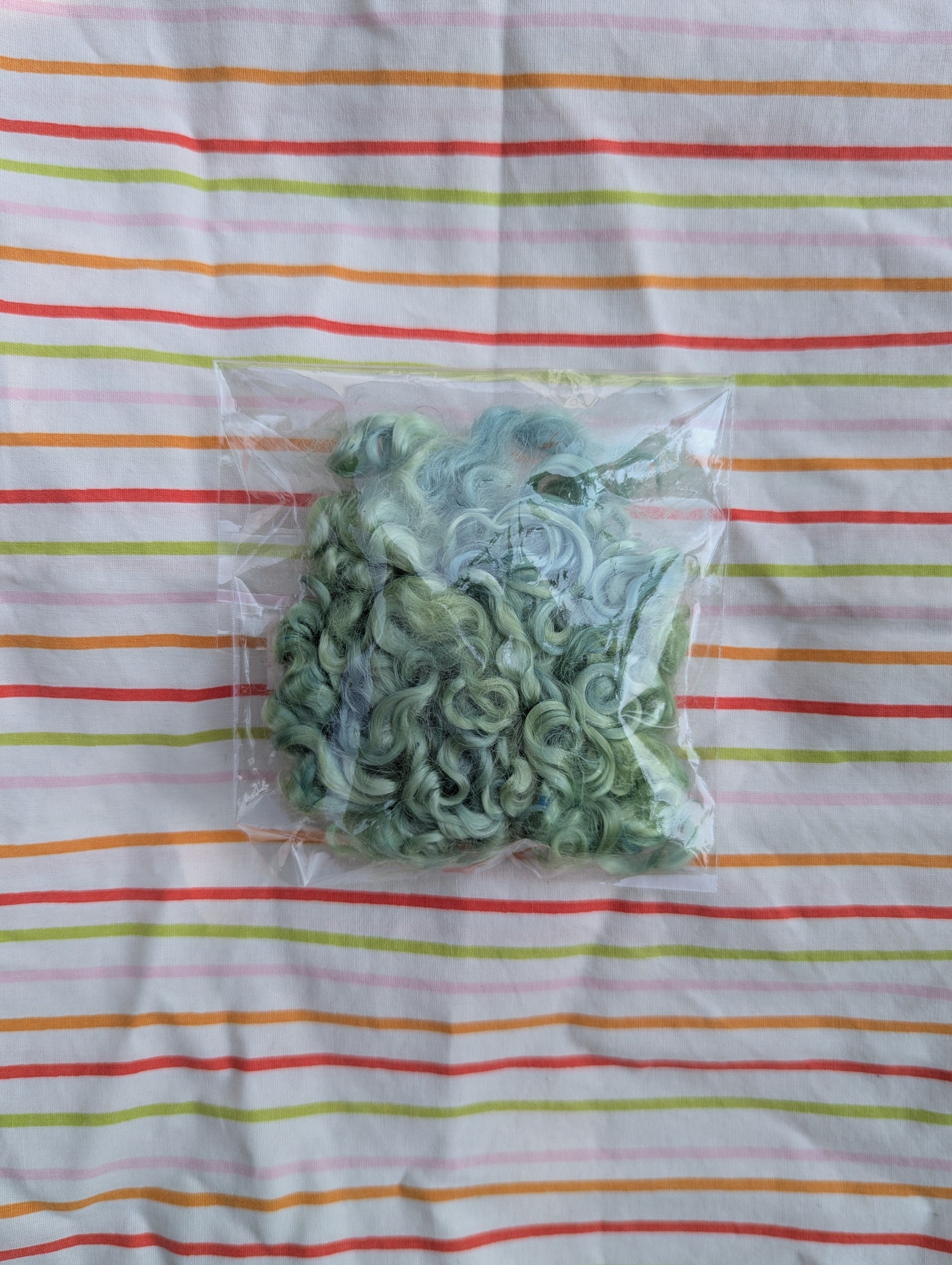 Mint Green Mohair Locks ❀࿐
