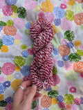Pink Burgundy  ⋆｡°✩ handspun yarn