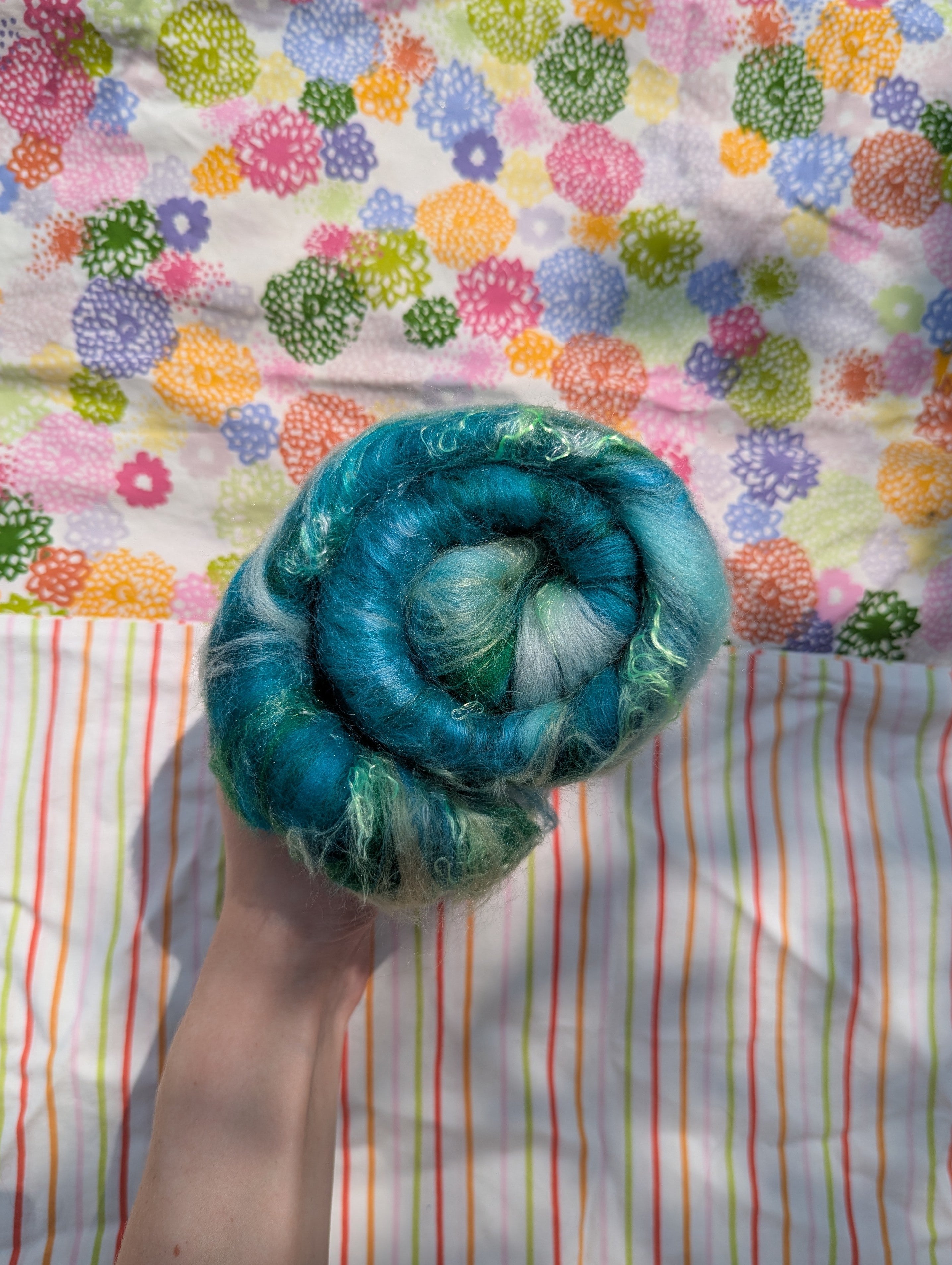 Teal and Green ⋆˚꩜｡༊*·˚ art batt
